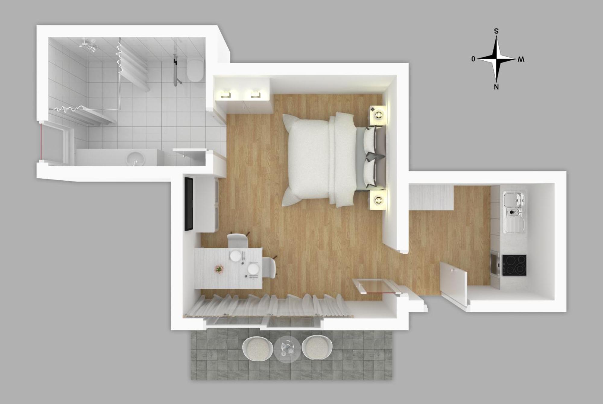 Moderne Neue Apartments Zum Wohlfuehlen Im Boardinghouse Bed & Butter Hasbergen Luaran gambar